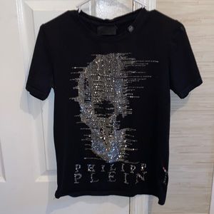 Philipp Plein Black Skull T-shirt size-M